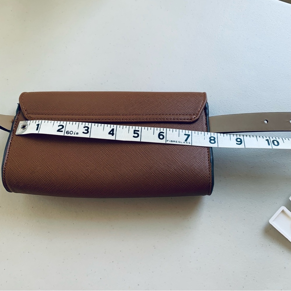NWT Michael Kors taupe color fax leather belt small bag size S/M - Picture 4 of 11